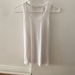 Athleta White Tank Top w/ Open Tie Back